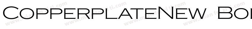 CopperplateNew BoldExtended字体转换